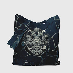 Сумка-шопер Герб Российской империи абстрактный фон, цвет: 3D-принт