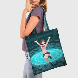 Сумка-шопер Радостная Сиратори Айра в прыжке, цвет: 3D-принт — фото 2
