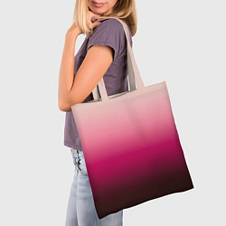 Сумка-шопер Градиент transcendent pink омбре, цвет: 3D-принт — фото 2