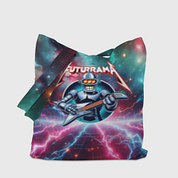 Сумка-шоппер Гитарист Бендер рок группы Футурама