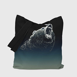 Сумка-шопер Бурый в гневе - градиент, цвет: 3D-принт