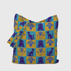 Сумка-шопер Символы Египта, цвет: 3D-принт
