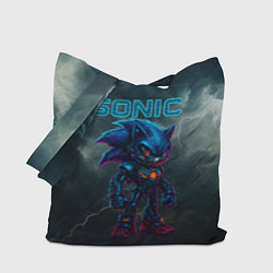 Сумка-шопер Sonic cyberpunk style, цвет: 3D-принт