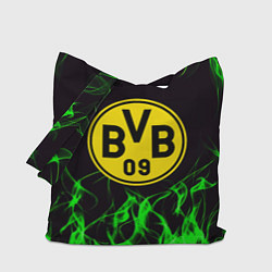 Сумка-шопер Borussia зелёный огонь, цвет: 3D-принт