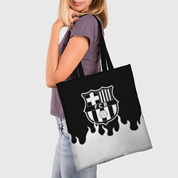 Сумка-шопер Барселона белый огонь, цвет: 3D-принт — фото 2