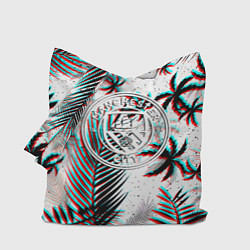 Сумка-шоппер Манчестер сити глитч тропики