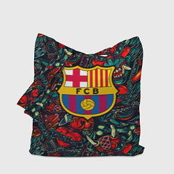 Сумка-шопер Barcelona japan tatoo, цвет: 3D-принт