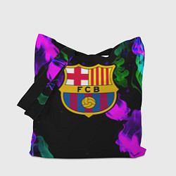 Сумка-шопер Barcelona неоновый огонь, цвет: 3D-принт