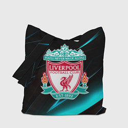 Сумка-шопер Liverpool neon stripes, цвет: 3D-принт