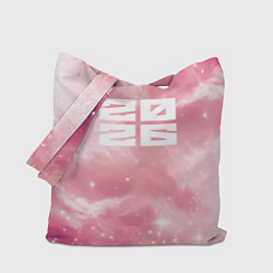 Сумка-шоппер 2026 розовая дымка