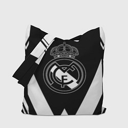 Сумка-шопер Real Madrid геометрия спорт, цвет: 3D-принт