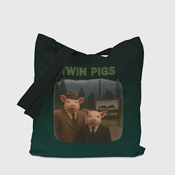 Сумка-шоппер Twin Pigs пародия
