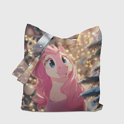 Сумка-шоппер Удивленная лошадка - Новый год