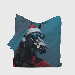 Сумка-шоппер Лошадь в новогоднем стиле