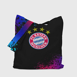 Сумка-шоппер Бавария Мюнхен краски неон градиент