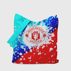 Сумка-шоппер Манчестер Юнайтед неон
