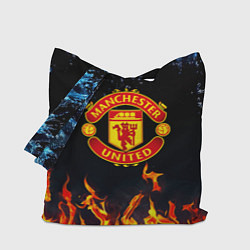Сумка-шоппер Манчестер Юнайтед лёд и огонь