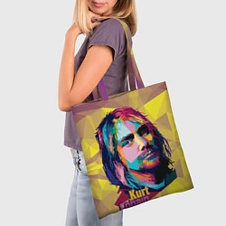 Сумка-шопер Kurt Cobain: Abstraction, цвет: 3D-принт — фото 2