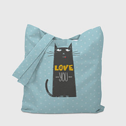 Сумка-шоппер Kitty: Love you