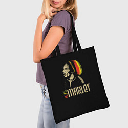 Сумка-шопер Bob Marley, цвет: 3D-принт — фото 2