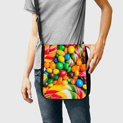 Сумка на плечо Сладкие конфетки, цвет: 3D-принт — фото 2
