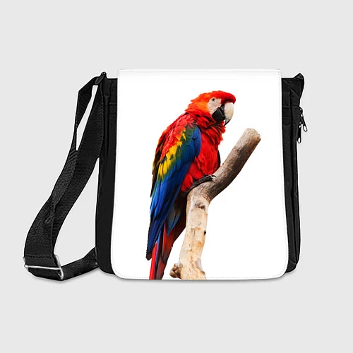 Сумка на плечо Яркий попугай / 3D-принт – фото 1