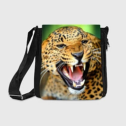 Сумка на плечо Свирепый леопард, цвет: 3D-принт