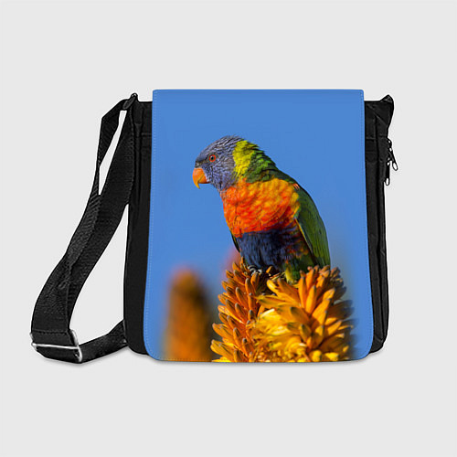 Сумка на плечо Попугай на солнце / 3D-принт – фото 1