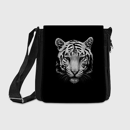Сумка на плечо Серый тигр / 3D-принт – фото 1