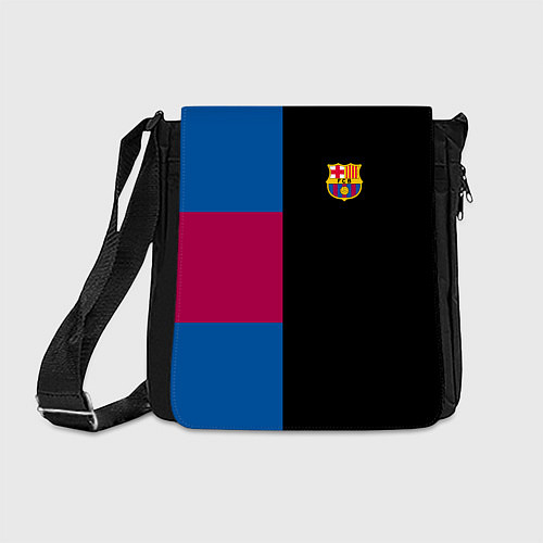 Сумка на плечо Barcelona FC: Black style / 3D-принт – фото 1