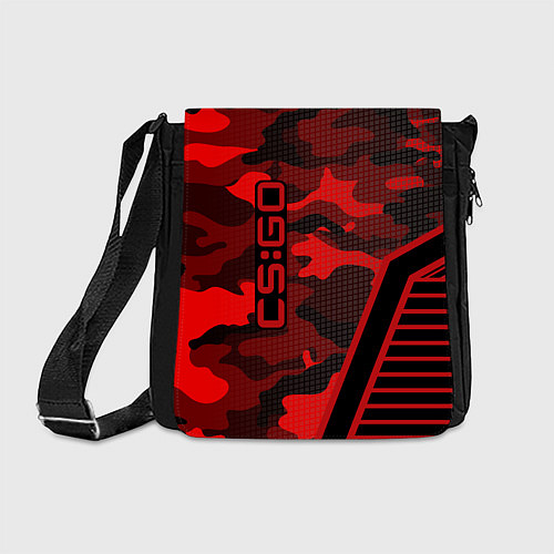 Сумка на плечо CS:GO Red Camo / 3D-принт – фото 1