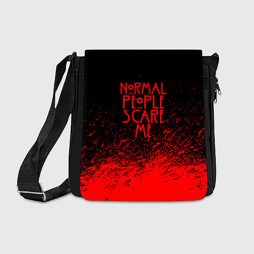 Сумка на плечо Normal People Scare Me / 3D-принт – фото 1