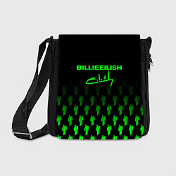 Сумка на плечо Billie Eilish: Green & Black Autograph, цвет: 3D-принт