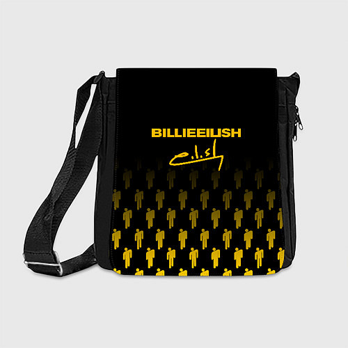 Сумка на плечо Billie Eilish: Yellow & Black Autograph / 3D-принт – фото 1