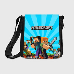 Сумка на плечо МАЙНКРАФТ ГЕРОИ ИГРЫ MINECRAFT, цвет: 3D-принт