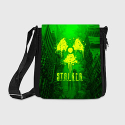 Сумка на плечо STALKER LOGO RADIATOIN NEON TOXIC, цвет: 3D-принт
