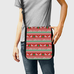 Сумка на плечо Deer Christmas Pattern, цвет: 3D-принт — фото 2