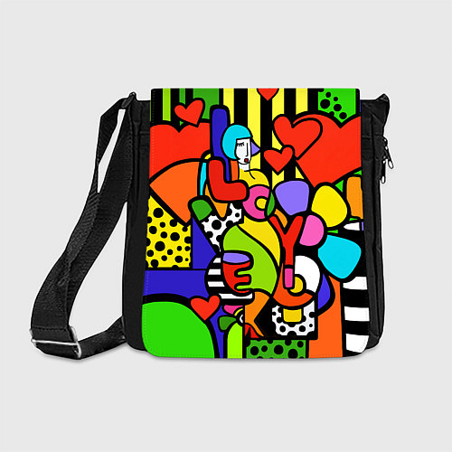 Сумка на плечо Romero Britto - love you / 3D-принт – фото 1