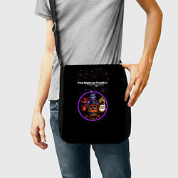 Сумка на плечо Five Nights at Freddys - персонажи из игры, цвет: 3D-принт — фото 2