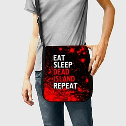 Сумка на плечо Eat Sleep Dead Island Repeat Краска, цвет: 3D-принт — фото 2