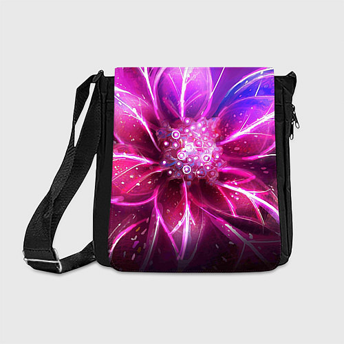 Сумка на плечо Неоновый Цветок Neon Flower / 3D-принт – фото 1