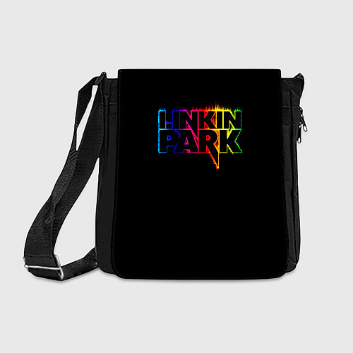 Сумка на плечо Linkin Park neon / 3D-принт – фото 1