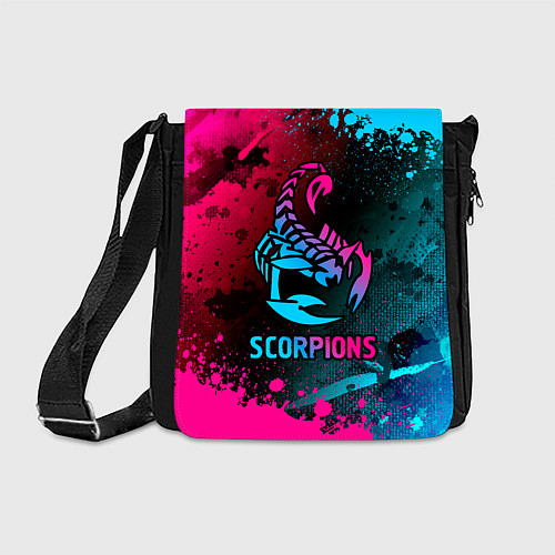 Сумка на плечо Scorpions Neon Gradient / 3D-принт – фото 1