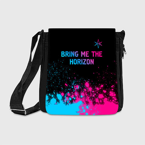 Сумка на плечо Bring Me the Horizon Neon Gradient / 3D-принт – фото 1