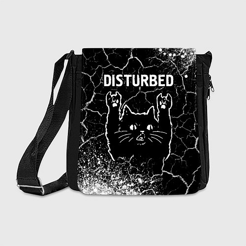 Сумка на плечо Группа Disturbed и Рок Кот / 3D-принт – фото 1