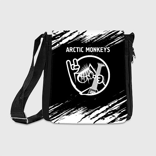 Сумка на плечо Arctic Monkeys - КОТ - Краски / 3D-принт – фото 1