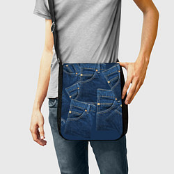 Сумка на плечо Джинсовка jeans, цвет: 3D-принт — фото 2