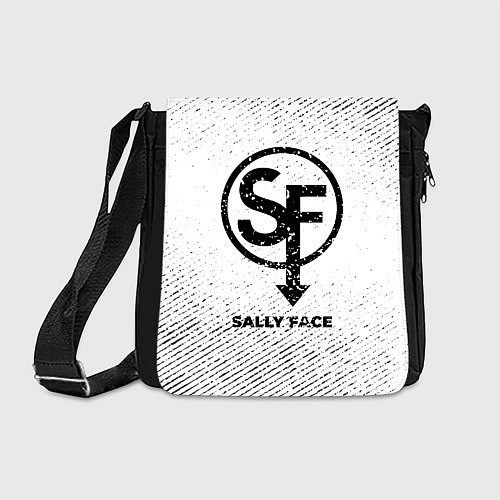 Сумка на плечо Sally Face с потертостями на светлом фоне / 3D-принт – фото 1