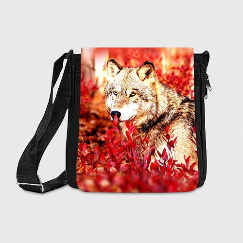 Сумка на плечо Осенний волк / 3D-принт – фото 1