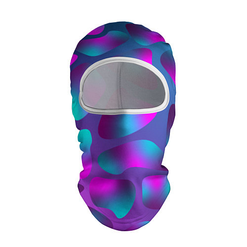 Балаклава Неоновые капли / 3D-Белый – фото 1